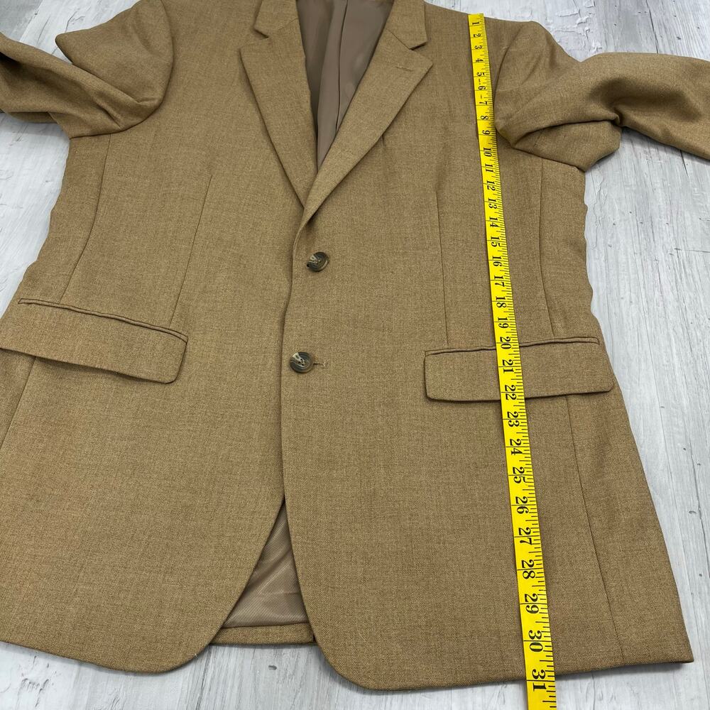 Andrew Fezza 2 Button Light Brown Tan Basic Suit … - image 8